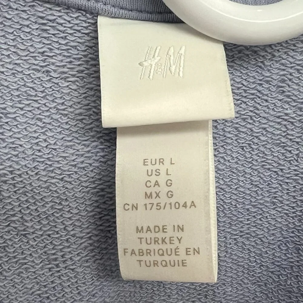 💙  H&M Be Kind It’s All Good Graphic Short Sleeve Sweatshirt – Size L - Picture 5 of 9